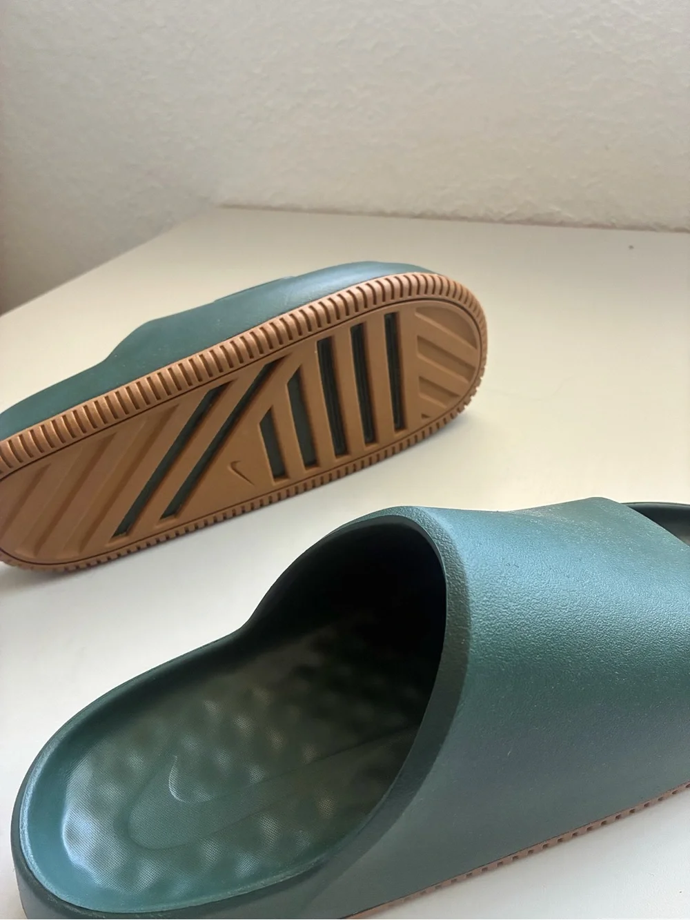Nike Forest Green Slide Sandals
